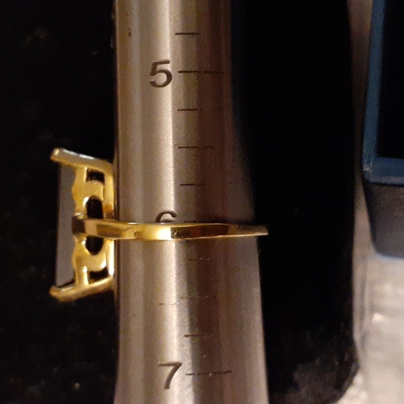 10K GOLD SMOKY TOPAZ EMERALD CUT RING - Picture 11 of 11